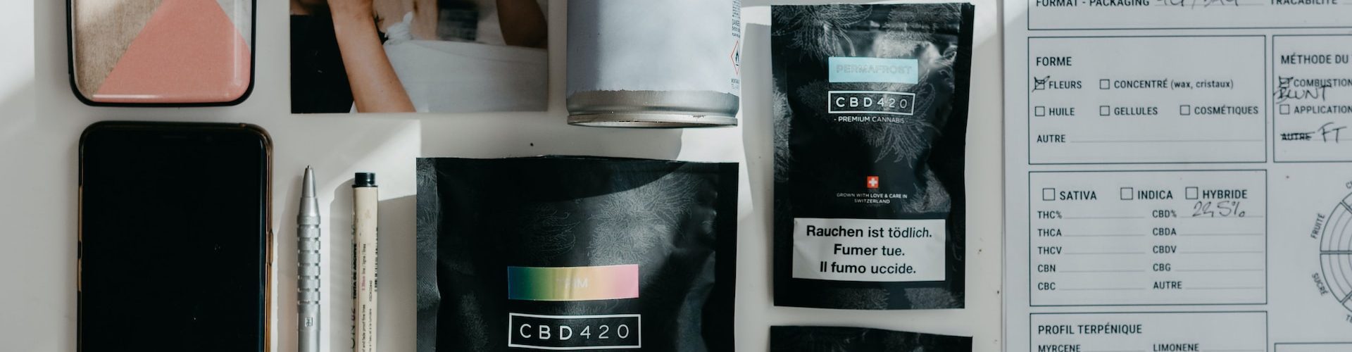 CBD-Produkte wie Blüten, Tropfen, Vapes, Liquids, Edibles