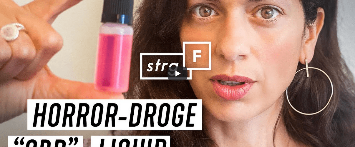 Screenshot: "Schlimmer als Heroin": Was steckt hinter dem Fake CBD Liquid? STRG_F bei YouTube